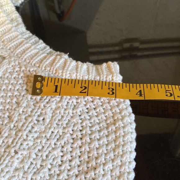 Cynthia Rowley cream cable knit sweater - Picture 9 of 9